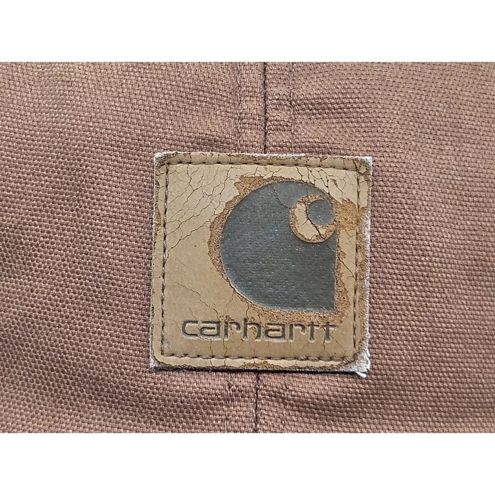 Carhartt A199 BRN Canvas Ear Flap Cap Brown Duck Workwear Hat M/L NWT NOS *Flaw*